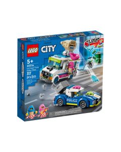 LEGO CITY - POLICYJNY POŚCIG ZA FURGONETKĄ Z LODAMI  60314 