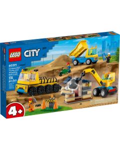 LEGO CITY CIĘŻARÓWKI I DZWIG Z KULĄ WYBURZENIOWĄ  60391