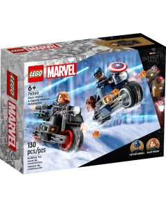 LEGO MARVEL SUPER HEROES MOTOCYKLE CZARNEJ WDOWY I KAPITANA AMERYKI 76260
