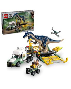 LEGO JURASSIC WORLD DINOMISJE CIĘŻARÓWKA DO TRANSPORTU ALLOZAURA 76966